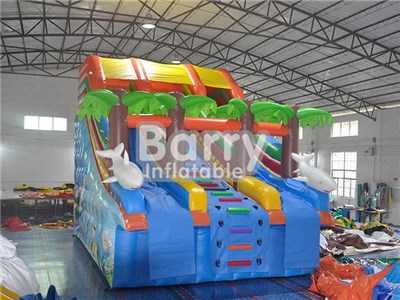 Good China Supplier Double Lane Jungle Slippery Slides For Pools BY-WS-089